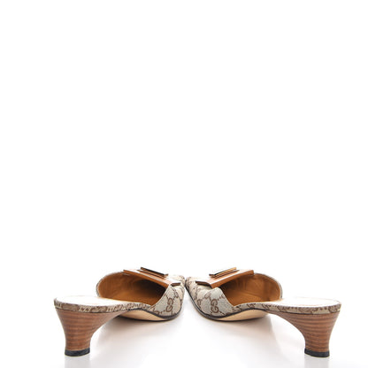 Gucci Monogram GG Mules 7 Brown 6 of 9