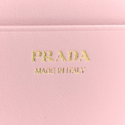 Prada Saffiano City Calf Coin Case Card Holder Alabastro 7 of 11