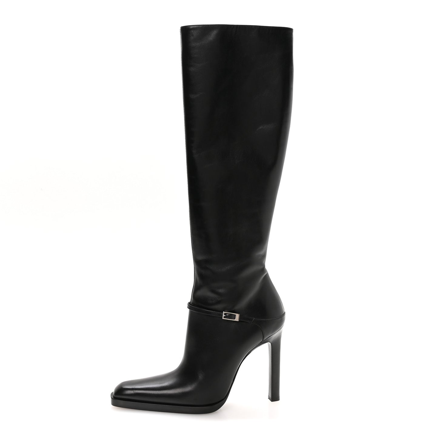 Calfskin Nina 110 Knee High Boots 37 Black