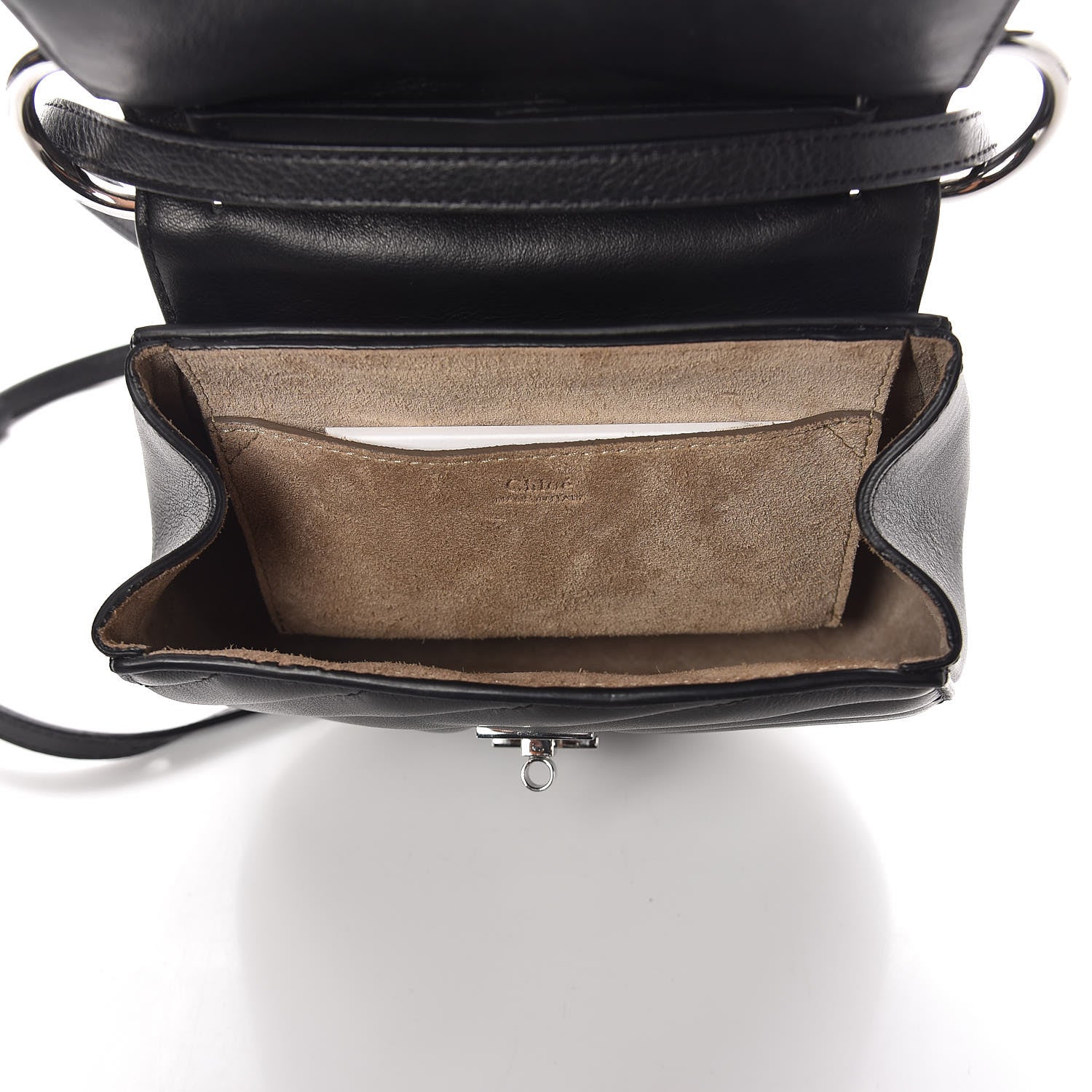 Chloe Calfskin Quilted Mini Drew Bijou Shoulder Bag Black 5 of 8