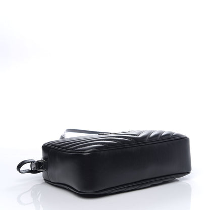 Saint Laurent Calfskin Matelasse Monogram Lou Camera Bag Black 3 of 9