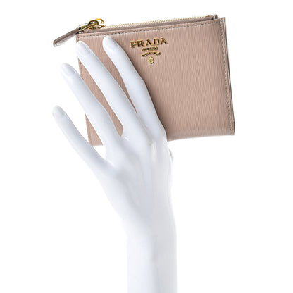 Prada Vitello Move Zip Coin Case Wallet Cipria 2 of 8