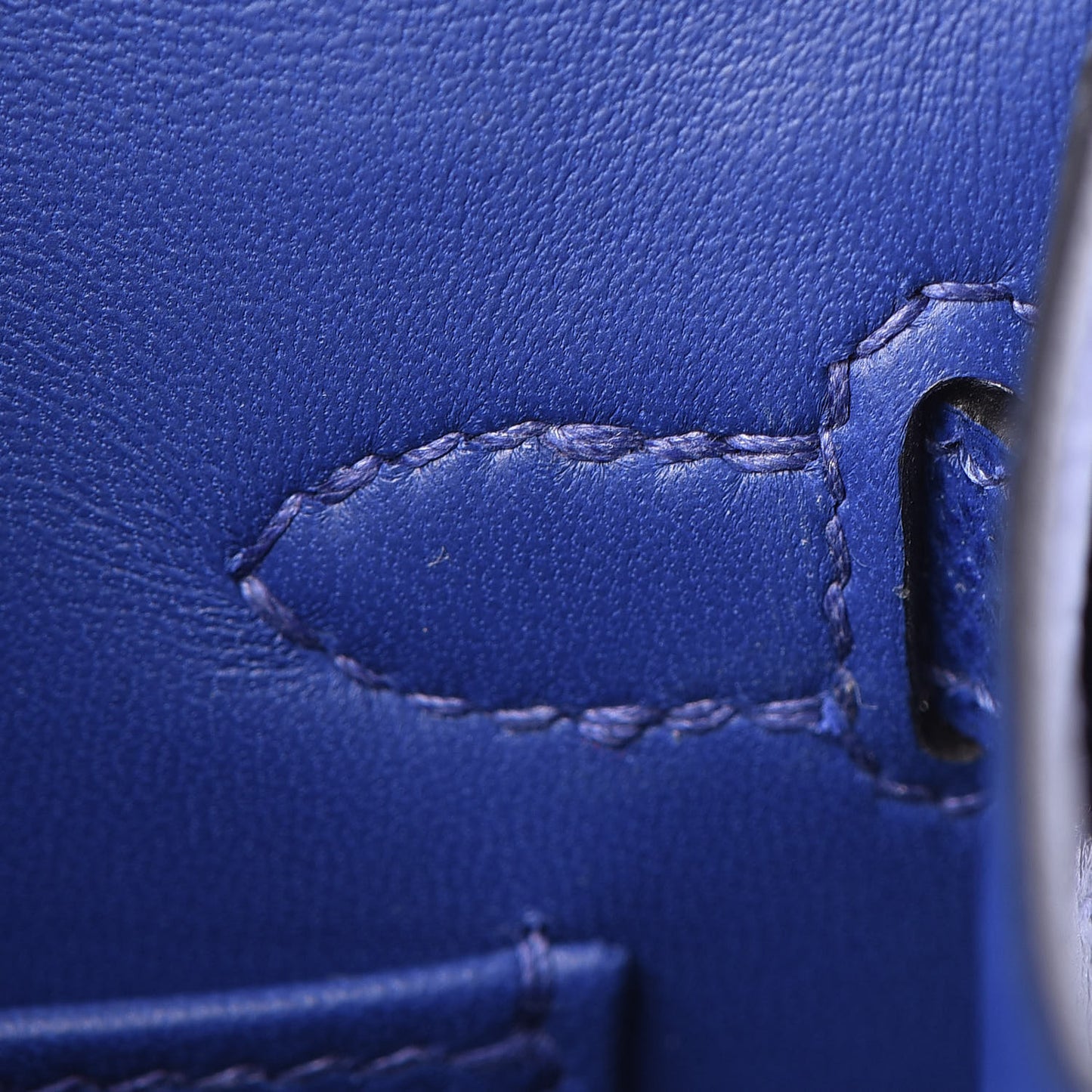 Epsom Mini Kelly Sellier 20 Bleu Electrique