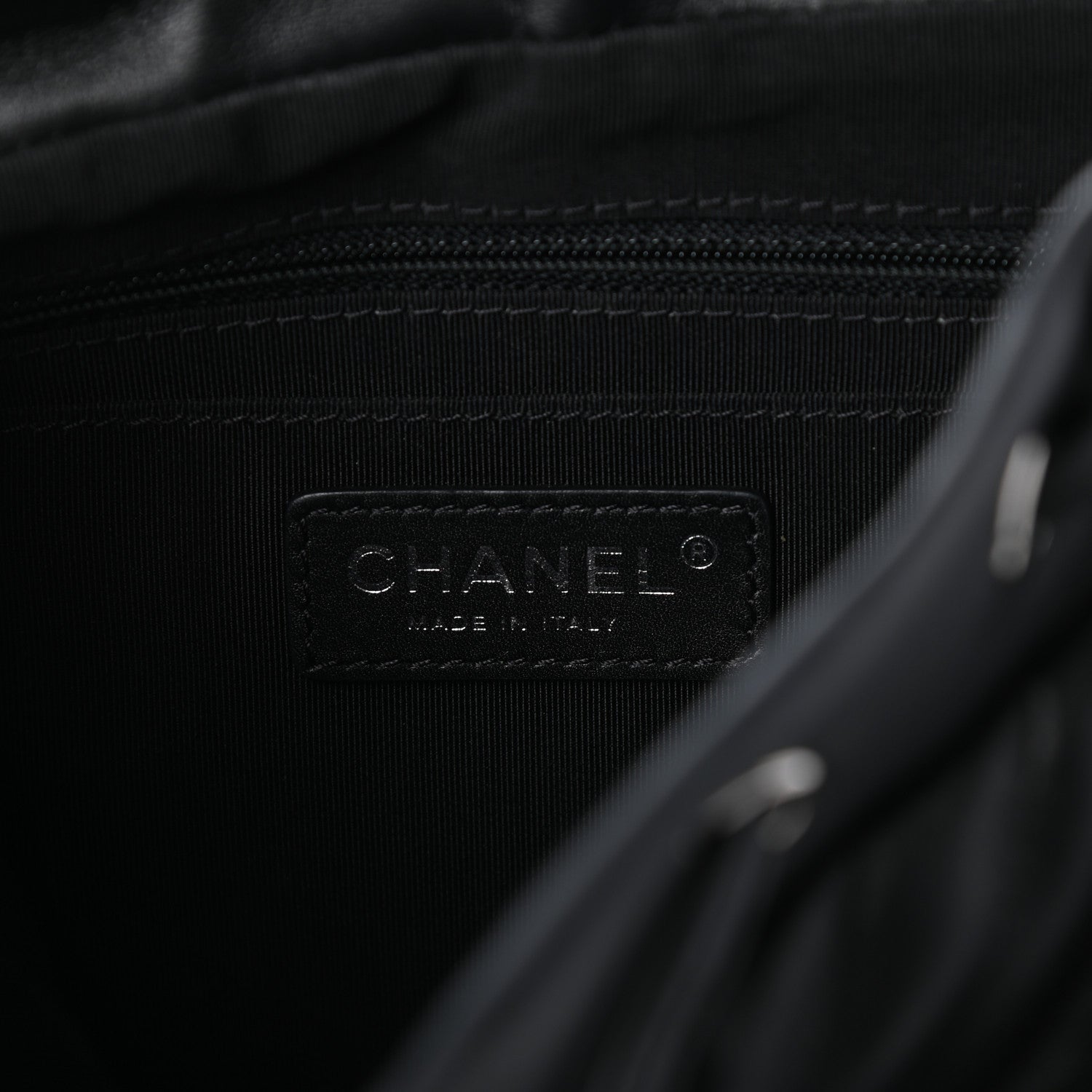 Chanel Calfskin Chevron Quilted Small Urban Spirit Backpack Black 6 of 10