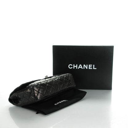 Chanel Metallic Calfskin Quilted 2.55 Reissue 226 Flap Black 4 of 7