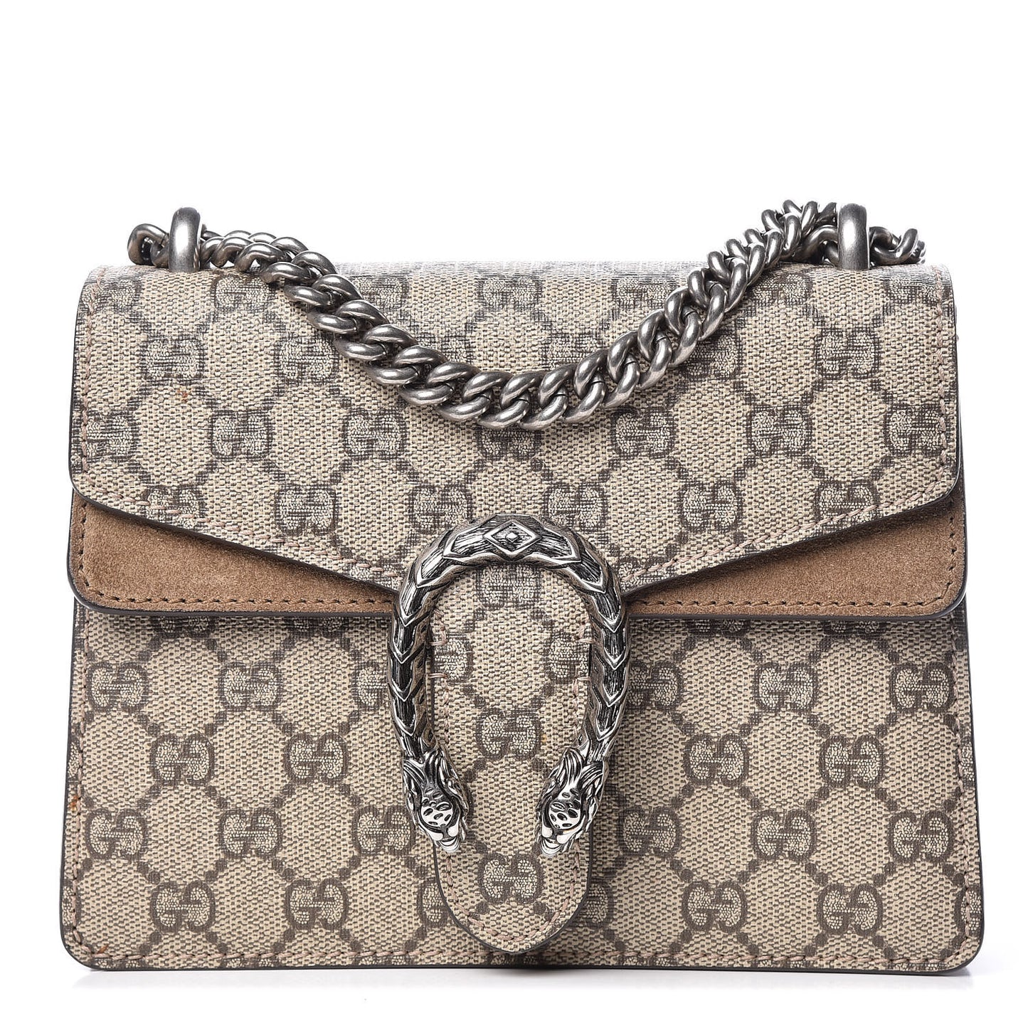 GG Supreme Monogram Mini Dionysus Shoulder Bag Taupe