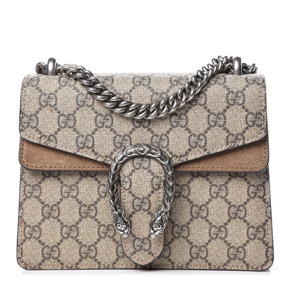 Gucci GG Supreme Monogram Mini Dionysus Shoulder Bag Taupe 1 of 15