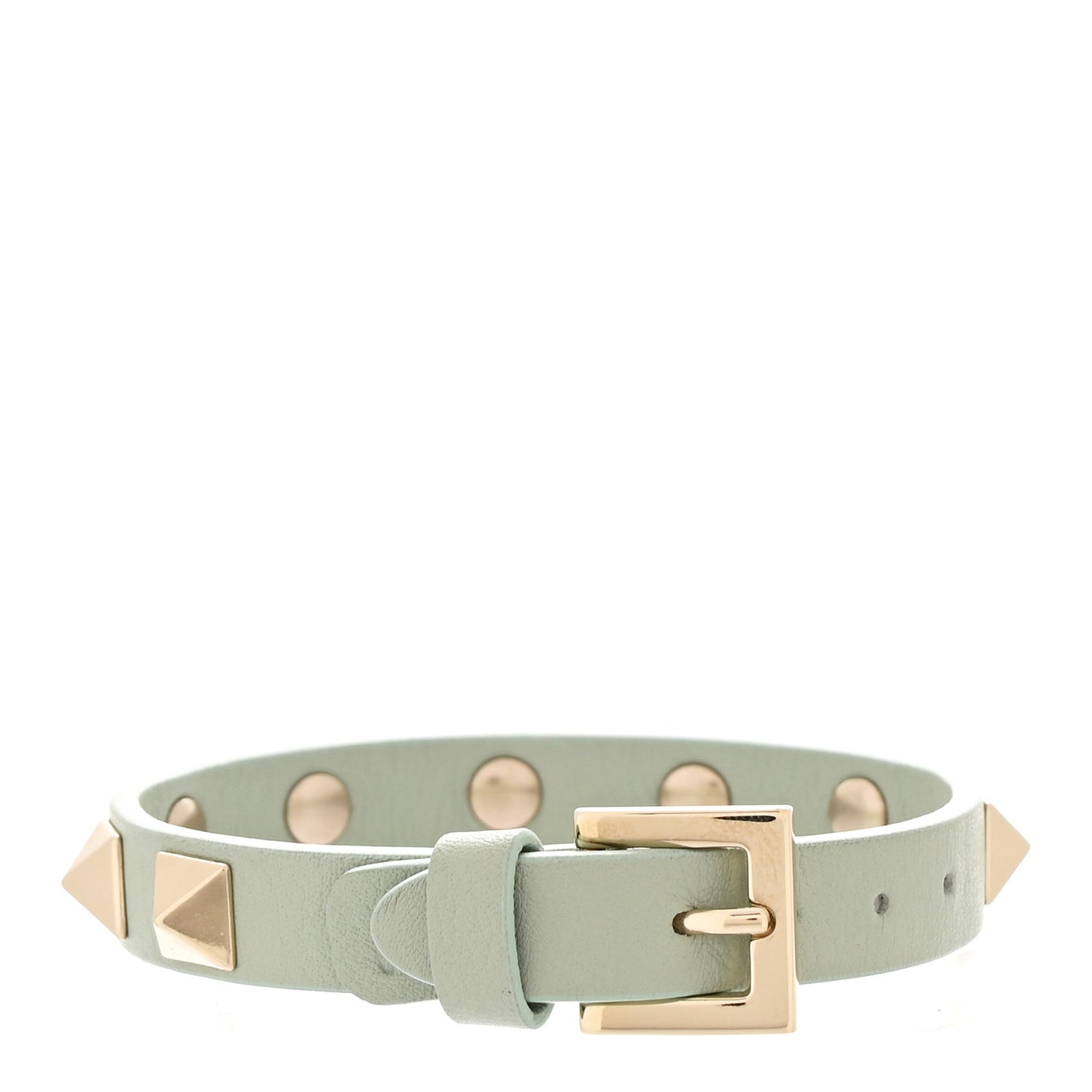 Vitello Rockstud Bracelet Light Blue