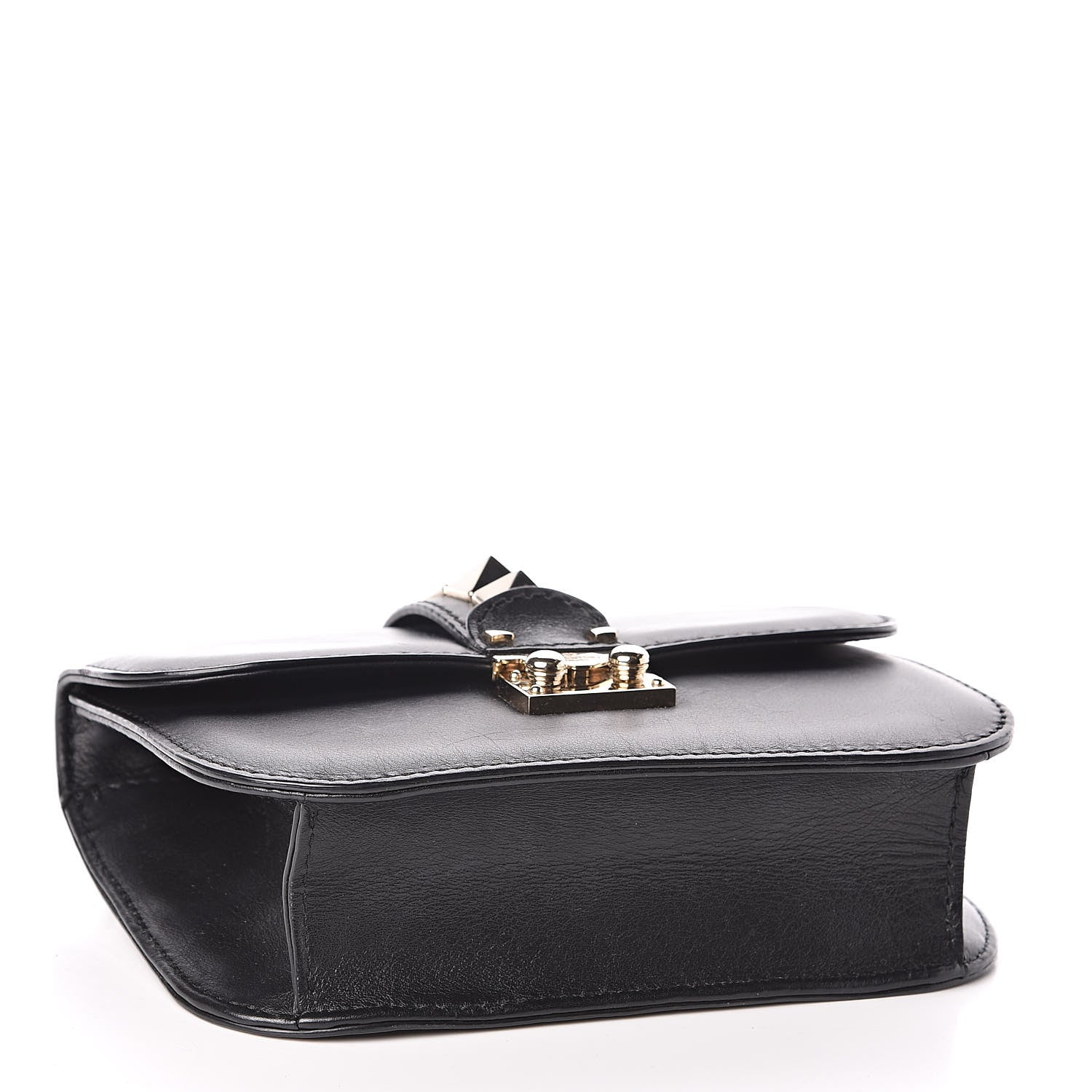 Valentino Garavani Vitello Small Glam Lock Rockstud Flap Black 5 of 12