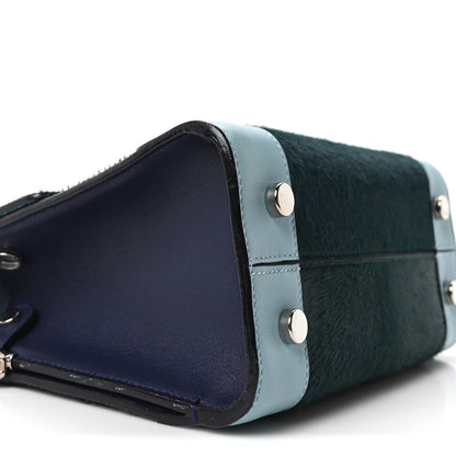 Christian Dior Calf Hair Calfskin Tri-Color Mini Diorever Flap Green 8 of 9