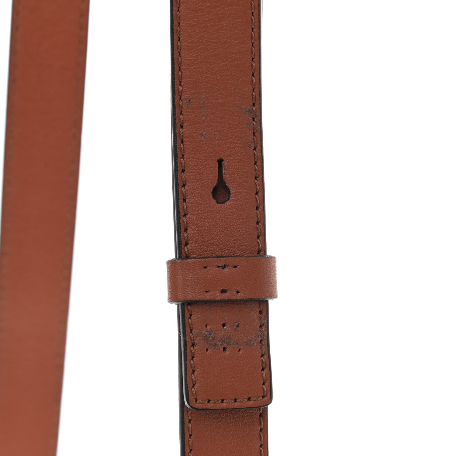 Chloe Calfskin Crocodile Embossed Mini C Double Carry Chestnut Brown 11 of 13