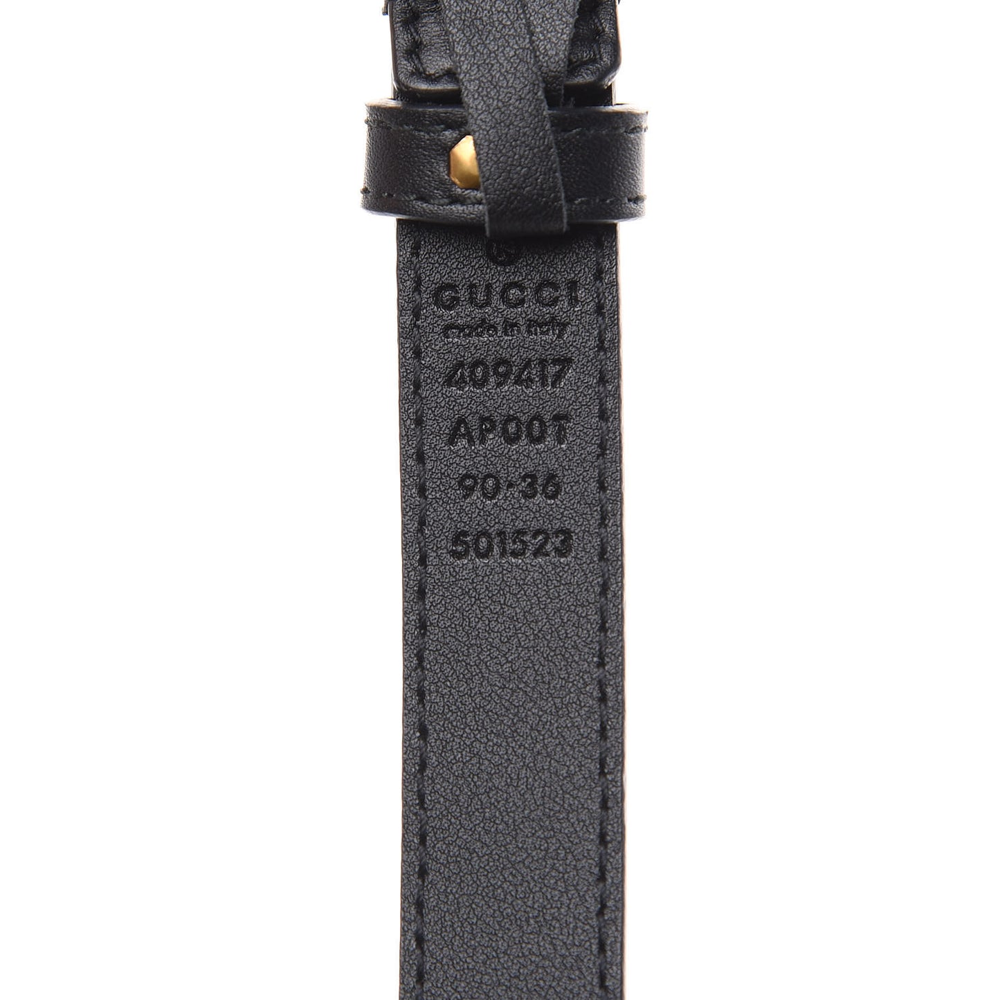 Calfskin Double G 20mm Belt 90 36 Black
