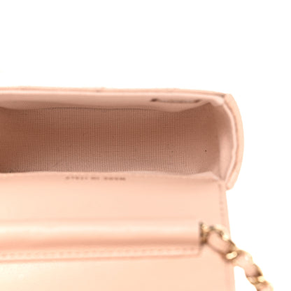 Chanel Caviar Quilted Mini Clutch With Chain Light Beige 5 of 8