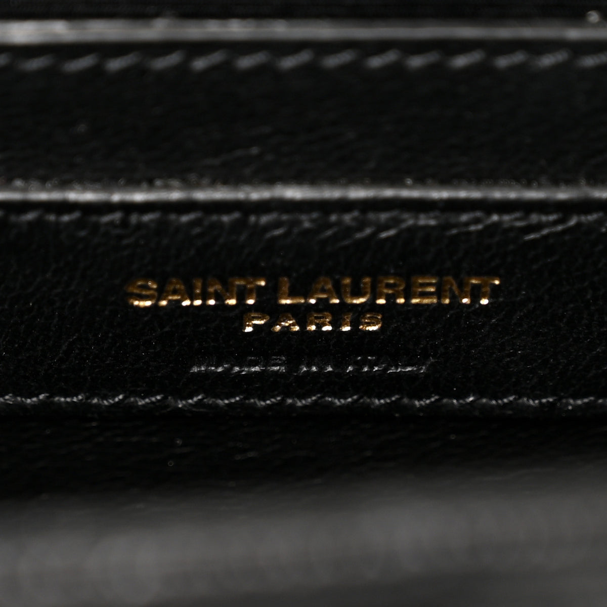 Saint Laurent Grain De Poudre Textured Mixed Matelasse Triquilt Medium Monogram Satchel Black 5 of 9