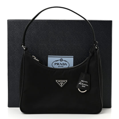 Prada Tessuto Nylon Mini Re-Edition 2000 Bag Black 10 of 10