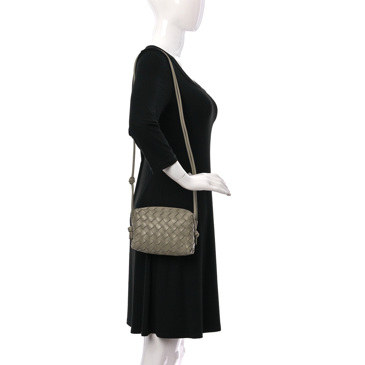 Bottega Veneta Nappa Intrecciato Mini Loop Camera Bag Travertine 2 of 9