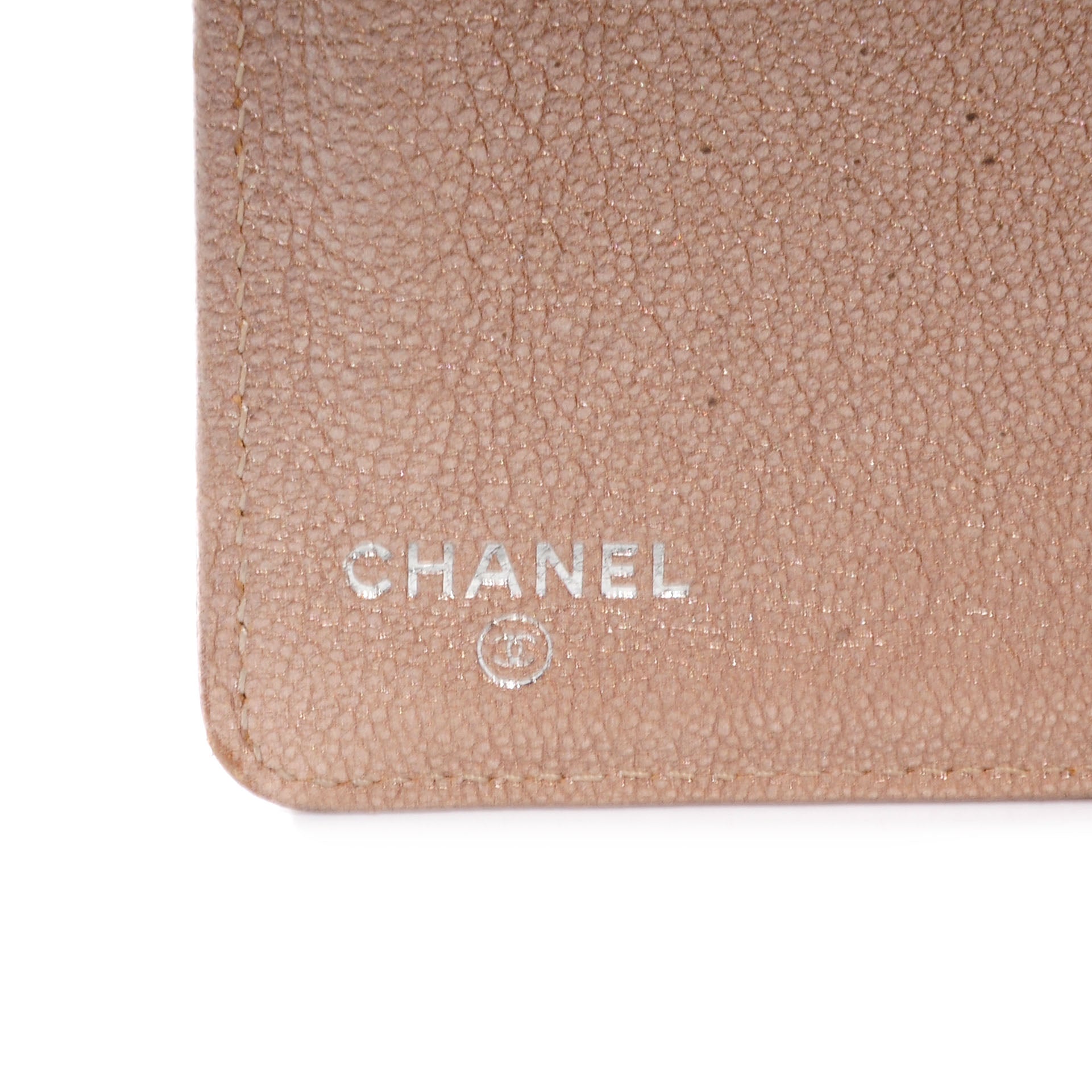 Chanel Diamond Stitched Yen Wallet Silver 6 of 9