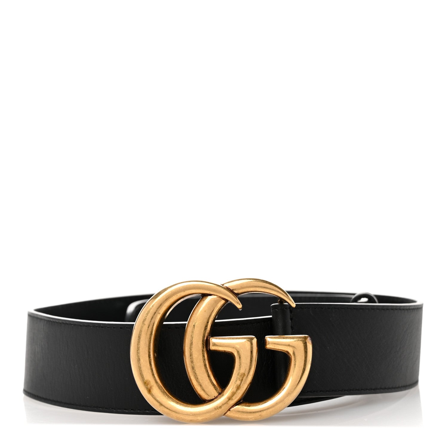 Gucci Calfskin Double G 40mm Belt 75 30 Black 1 of 8