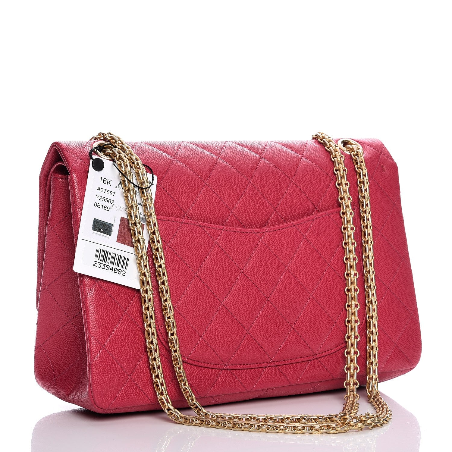 Chanel Caviar Quilted 2.55 Reissue 226 Flap Fuchsia 3 of 8