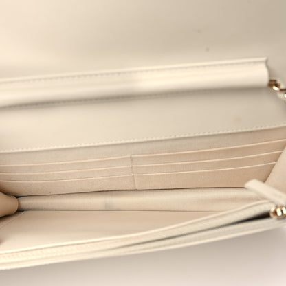 Chanel Caviar Quilted Vintage Mademoiselle Wallet On Chain WOC White 5 of 10
