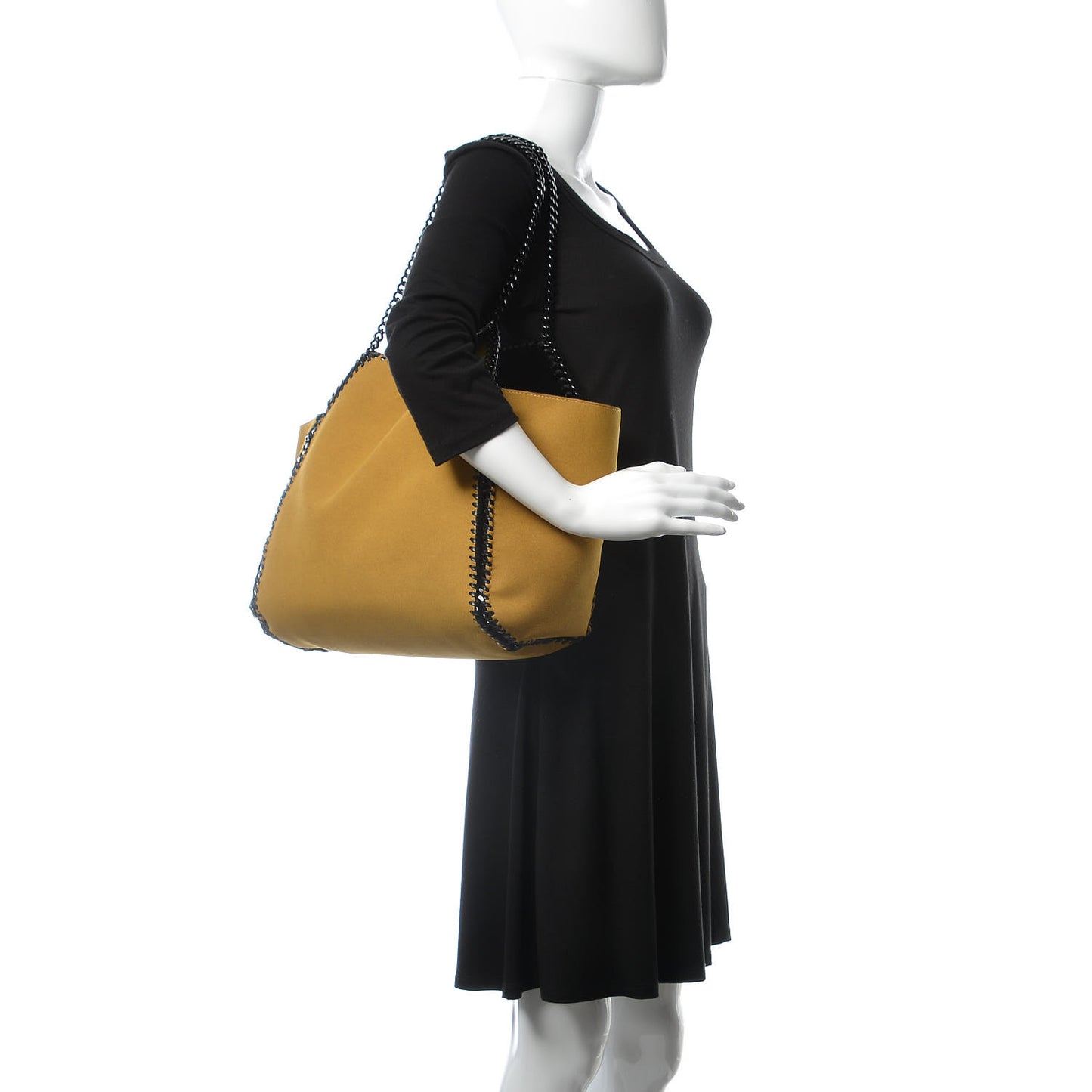 Velvet Falabella Reversible Tote Black