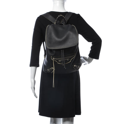 Balenciaga Veau Classic Silver Hardware Traveler Backpack Black 2 of 7