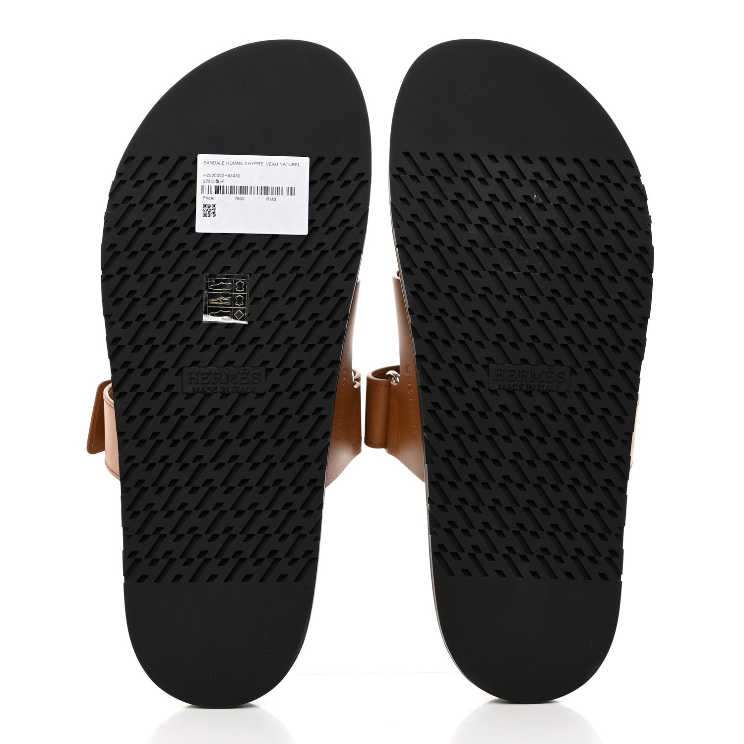 Hermes Calfskin Mens Chypre Sandals 43 Naturel 5 of 8