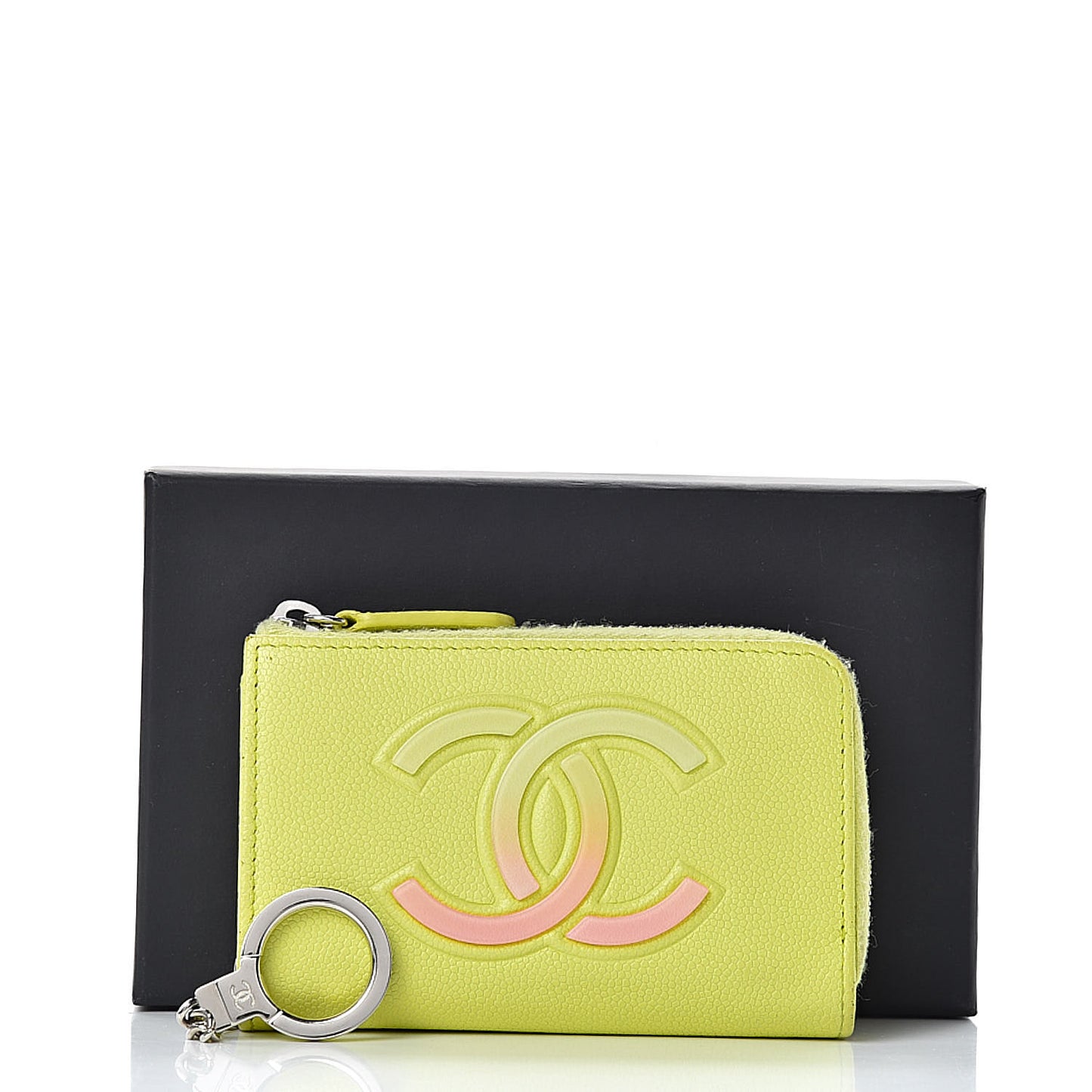 Caviar Key Holder Case Light Pink Light Green