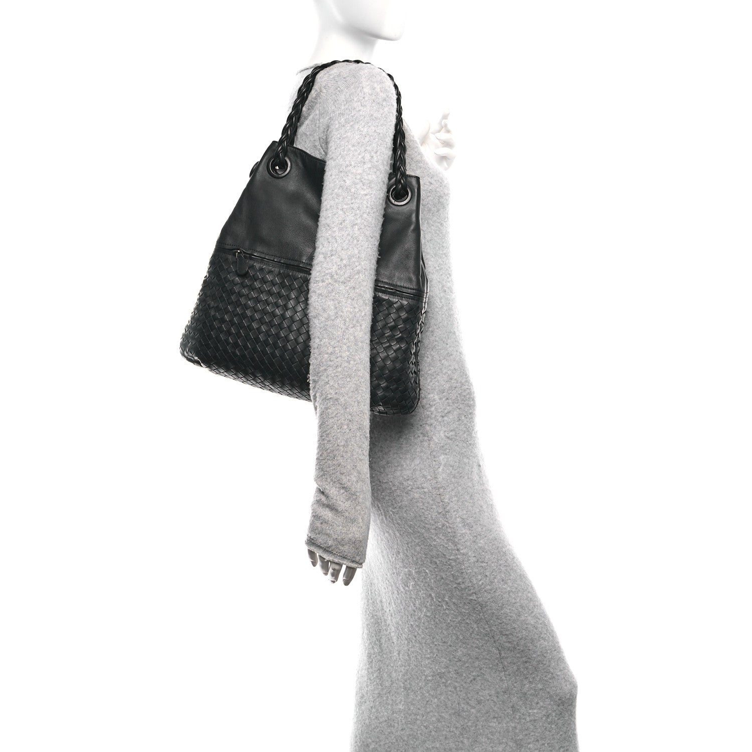 Bottega Veneta Nappa Intrecciato Julie Tote Black 2 of 10