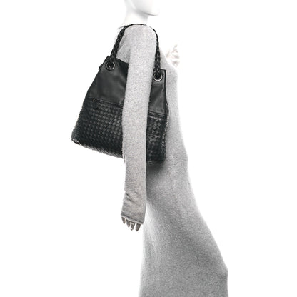 Bottega Veneta Nappa Intrecciato Julie Tote Black 2 of 10
