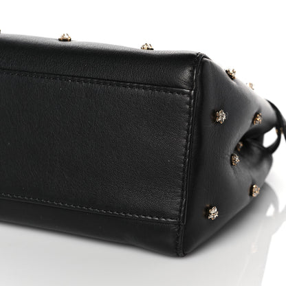 Fendi Nappa Crystal Studded XS Peekaboo Iconic Satchel Black 7 of 10