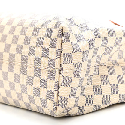 Louis Vuitton Damier Azur Graceful MM Rose Ballerine 10 of 12
