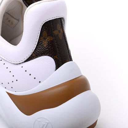 Louis Vuitton Calfskin Monogram Velcro LV Archlight Sneakers 36.5 White 8 of 14