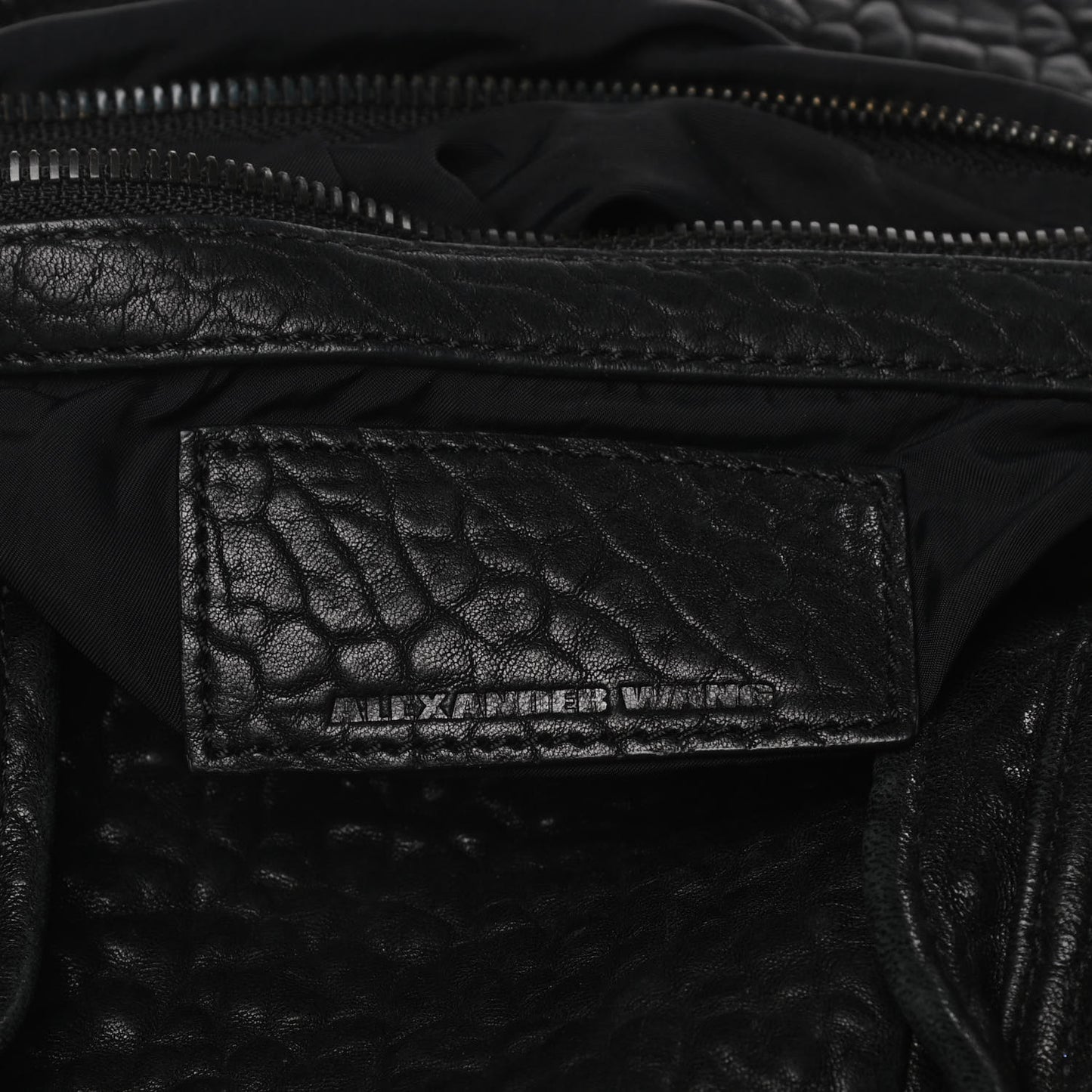 Pebbled Lambskin Rockie Black Matte Black Hardware