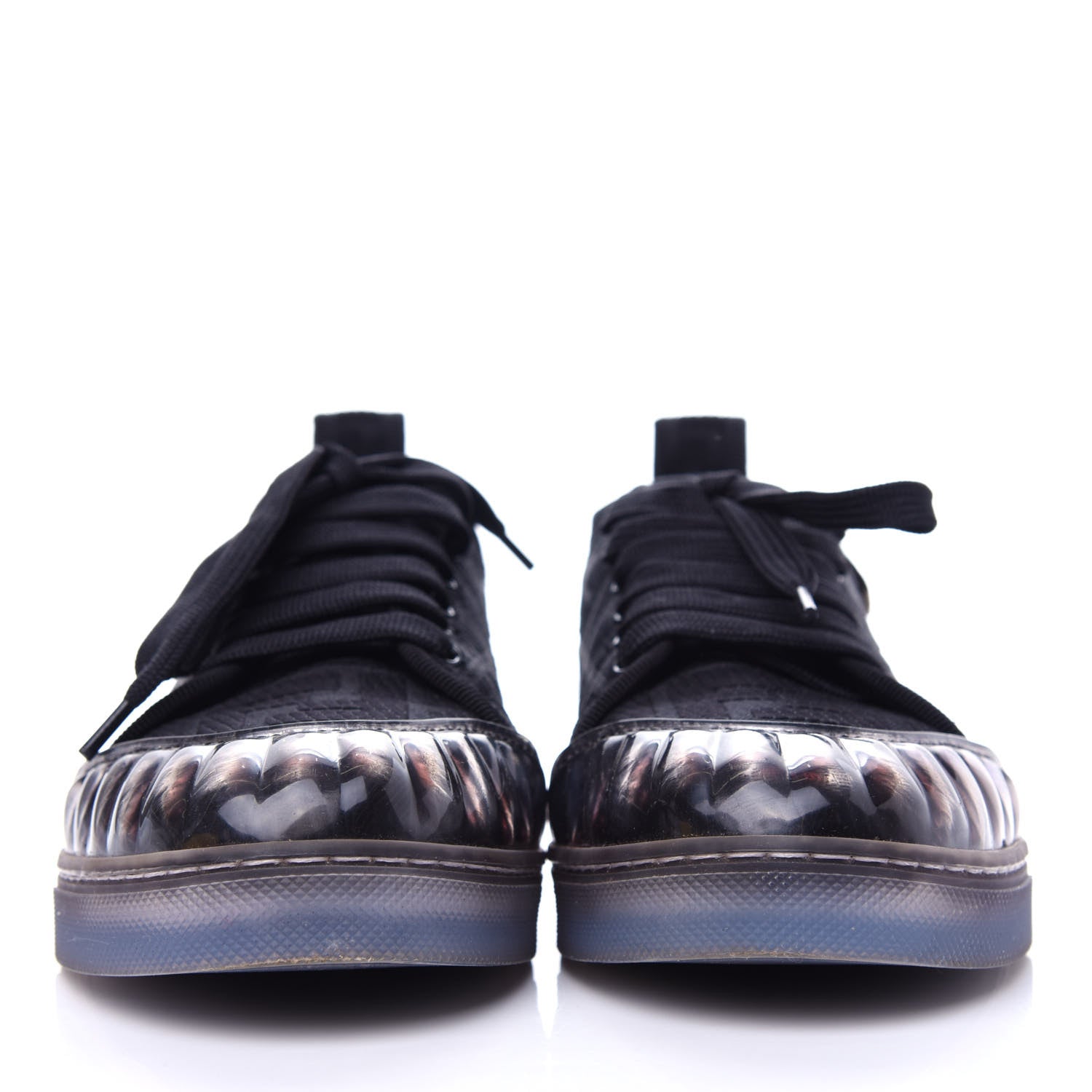 Fendi Corda FF Promenade Low Top Sneakers 37.5 Black 2 of 11