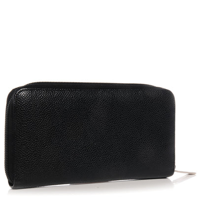 Chanel Caviar CC Large Gusset Zip Around Wallet Black 3 of 9