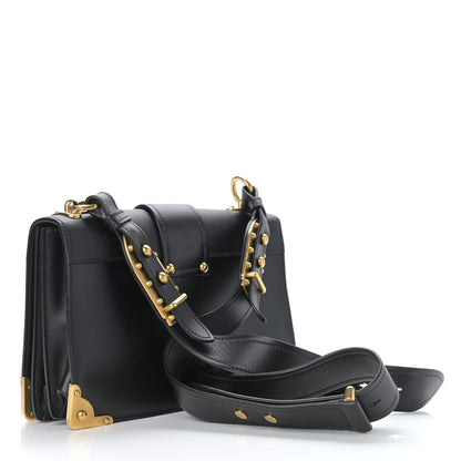 Prada City Calf Saffiano Large Cahier Bag Black 3 of 10