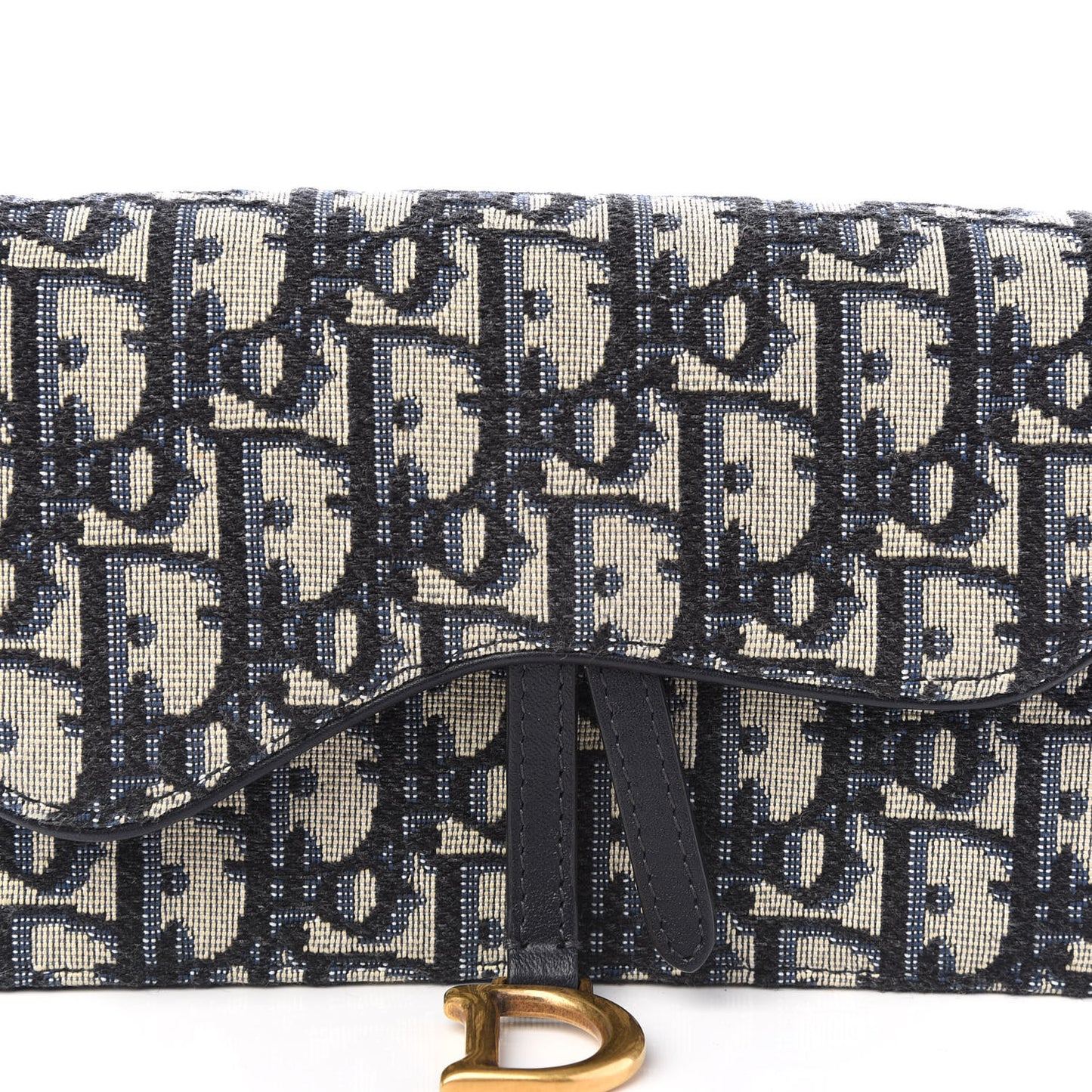Oblique Saddle Belt Bag Blue