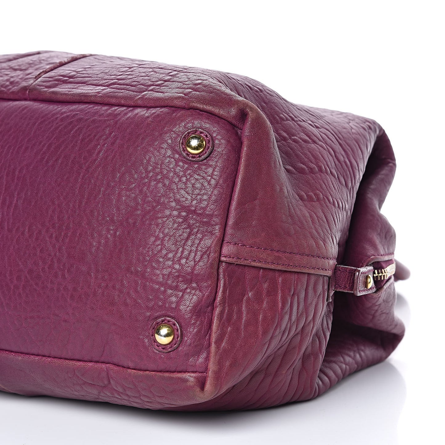 Pebbled Lambskin Medium Easy Sac Purple