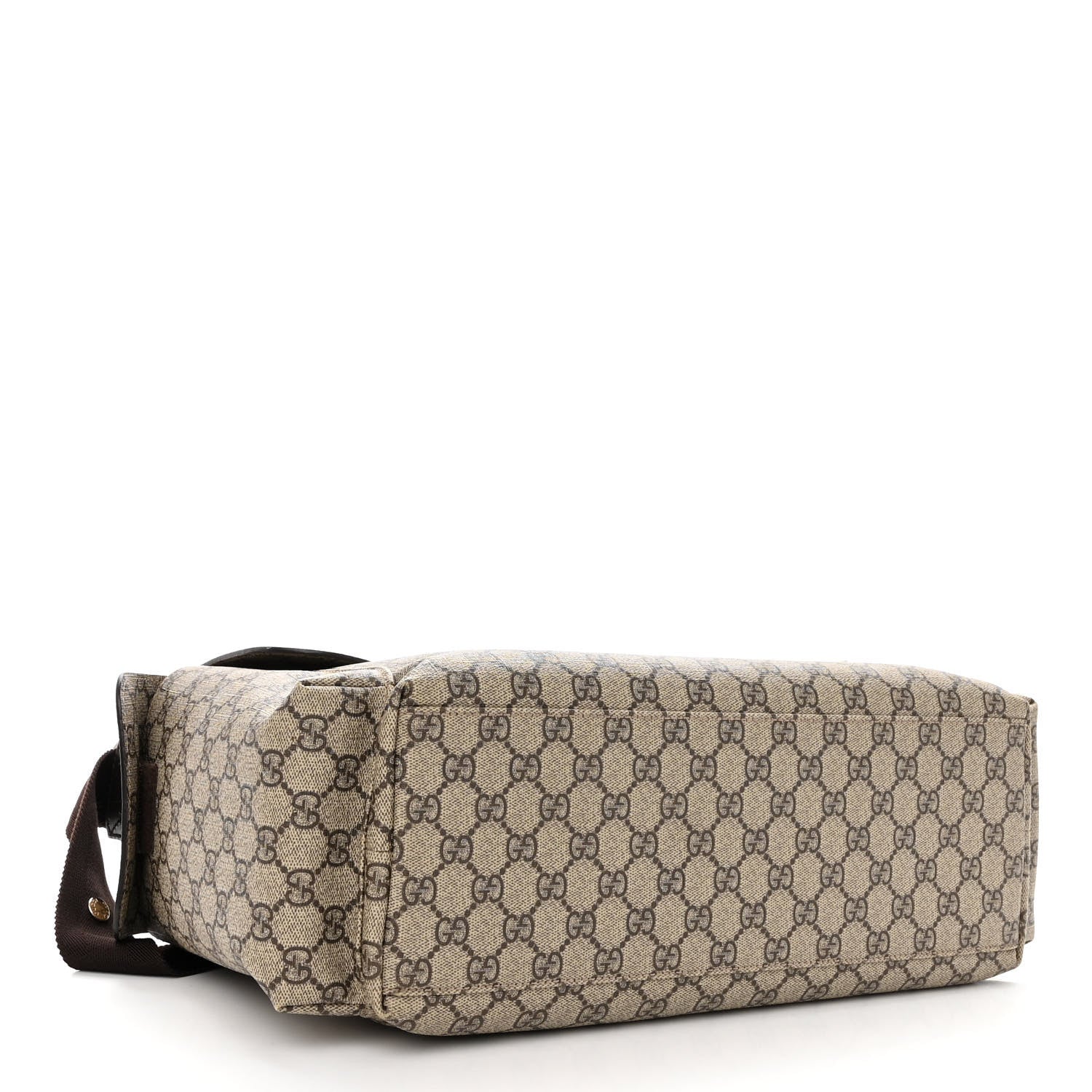 Gucci GG Plus Monogram Messenger Diaper Bag Dark Brown 4 of 12