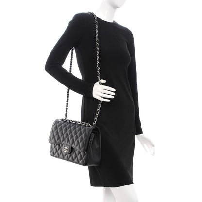 Chanel Caviar Quilted Jumbo Double Flap Black 2 of 7