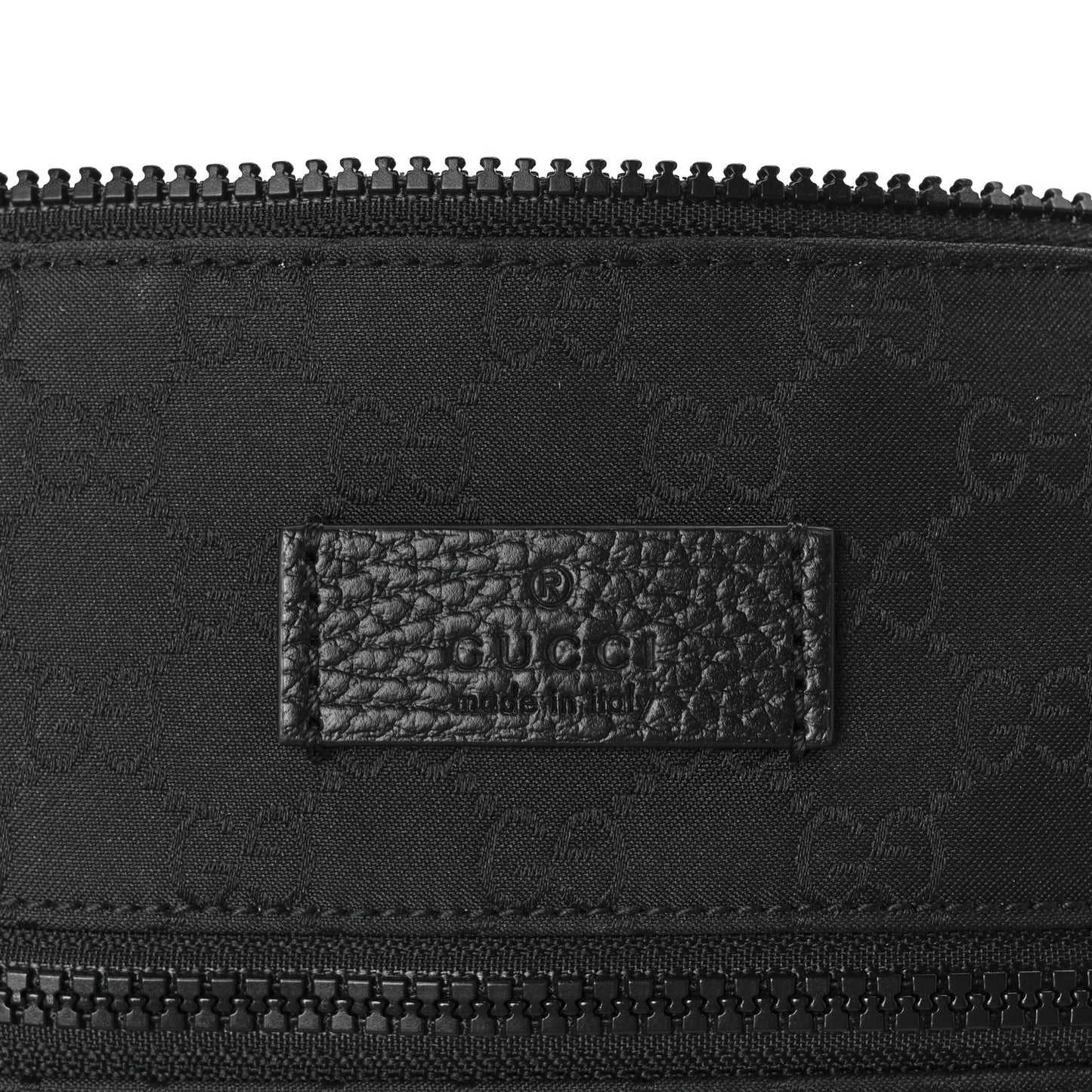 Nylon Monogram Mini Flat Messenger Bag Black