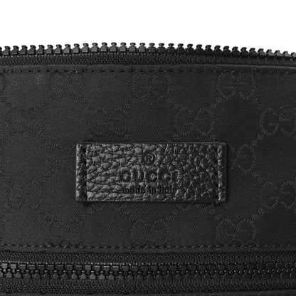 Gucci Nylon Monogram Mini Flat Messenger Bag Black 8 of 9