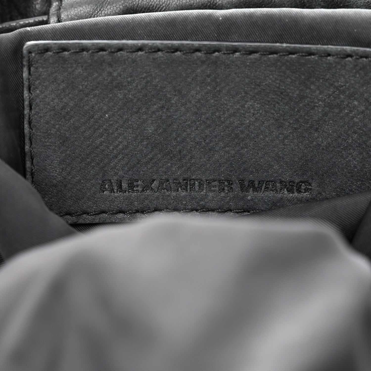 Alexander Wang Lambskin Marti Backpack Bag Washed Black Rhodium Hardware 6 of 17