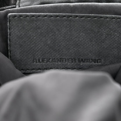 Alexander Wang Lambskin Marti Backpack Bag Washed Black Rhodium Hardware 6 of 17