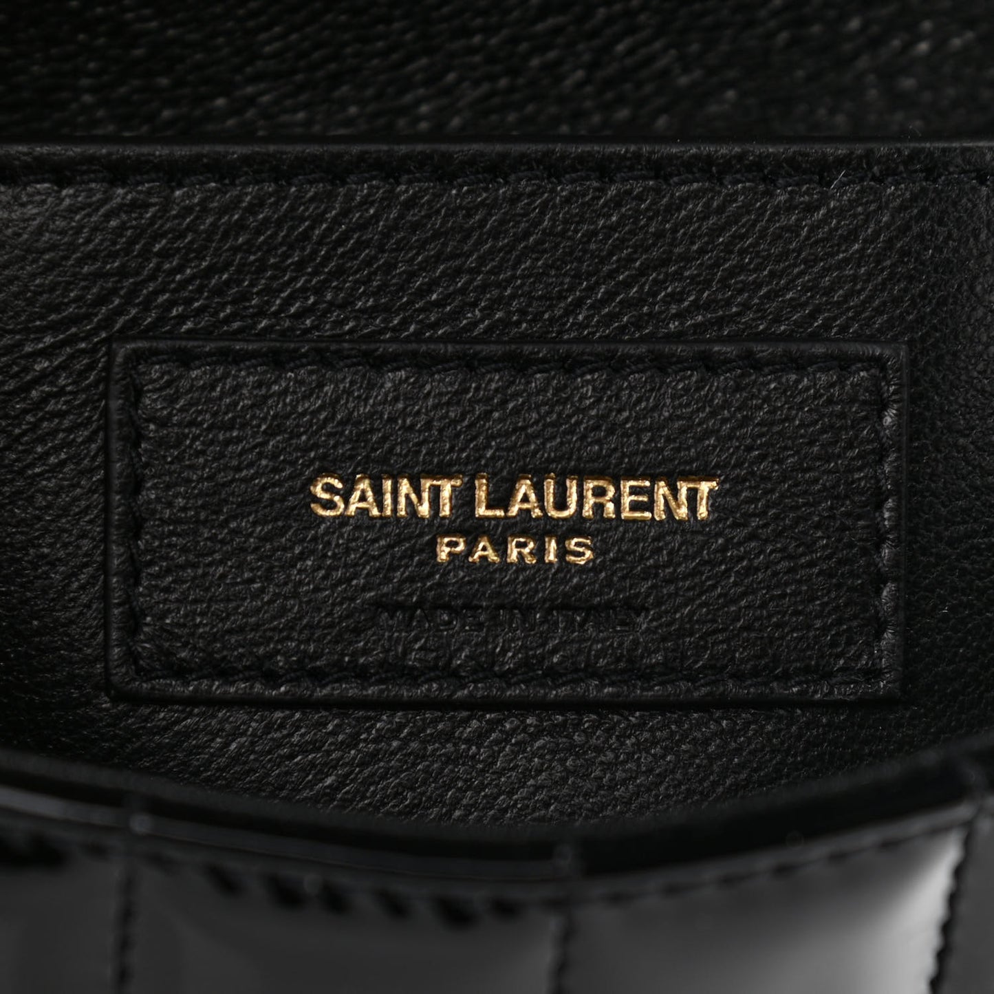 Patent Calfskin Matelasse Monogram Medium Vicky Chain Bag Black