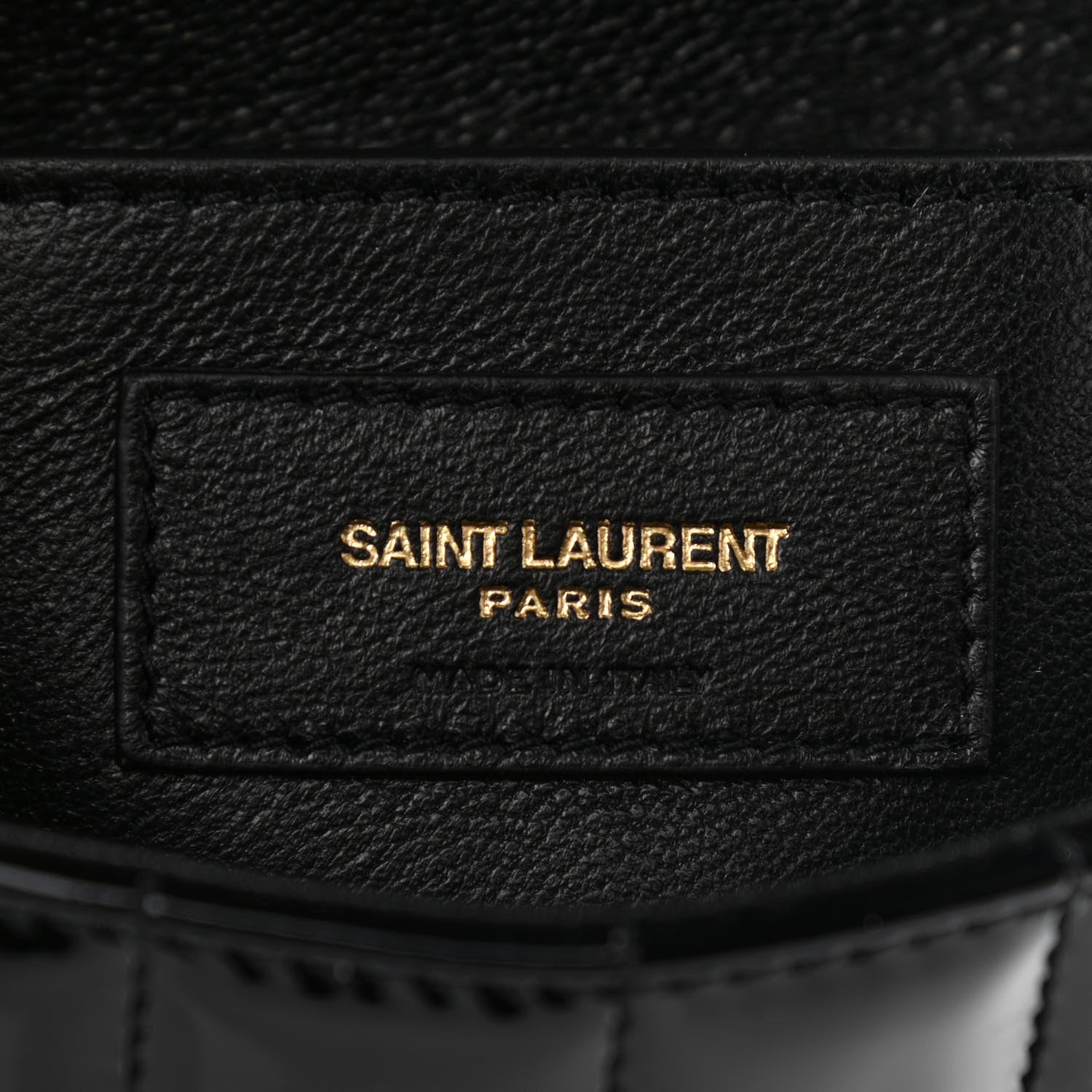 Saint Laurent Patent Calfskin Matelasse Monogram Medium Vicky Chain Bag Black 7 of 11