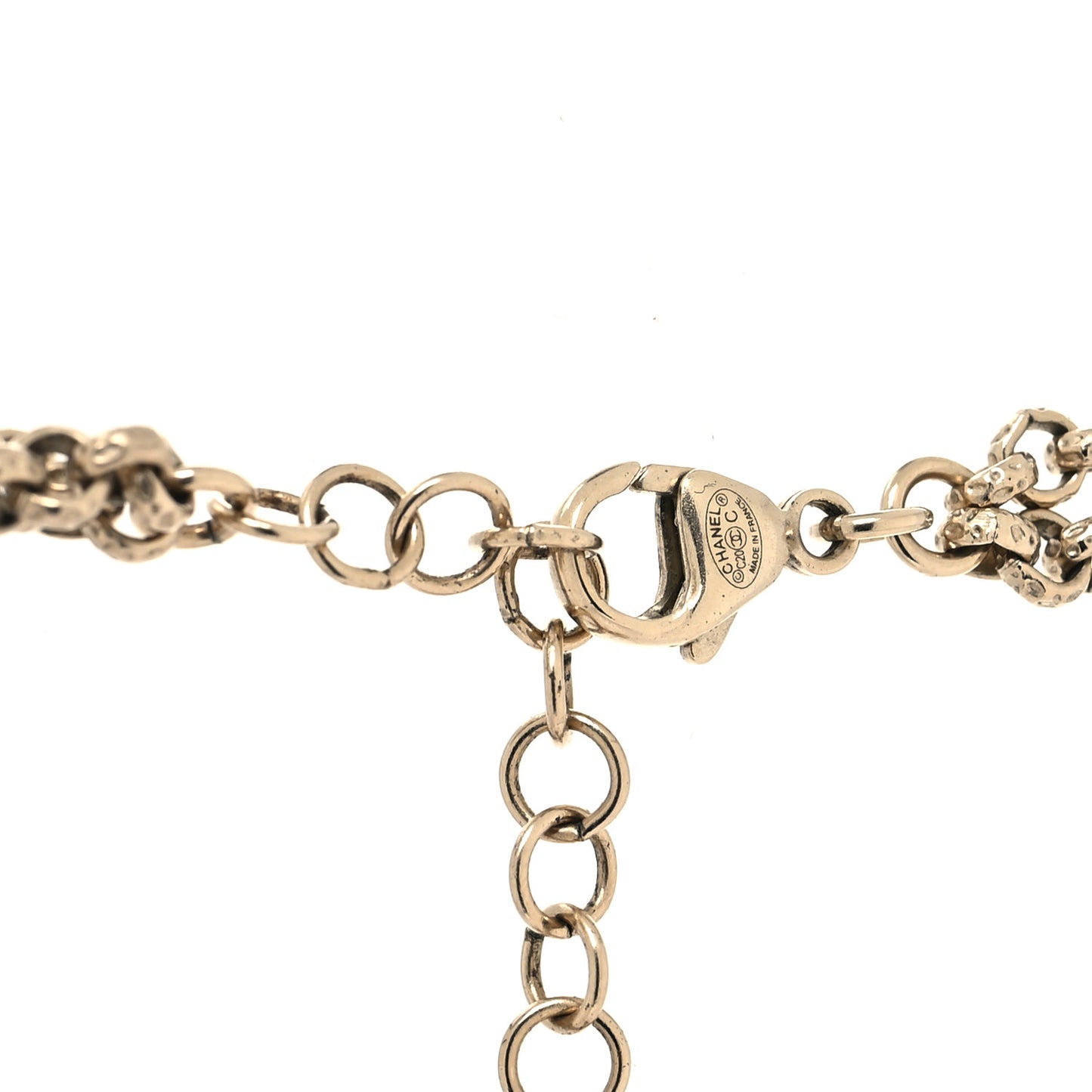 Crystal CC Camellia Express Choker Necklace Gold