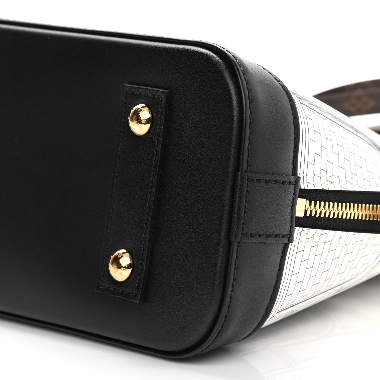 Louis Vuitton X FORNASETTI Calfskin Architettura Alma BB Black White 9 of 9
