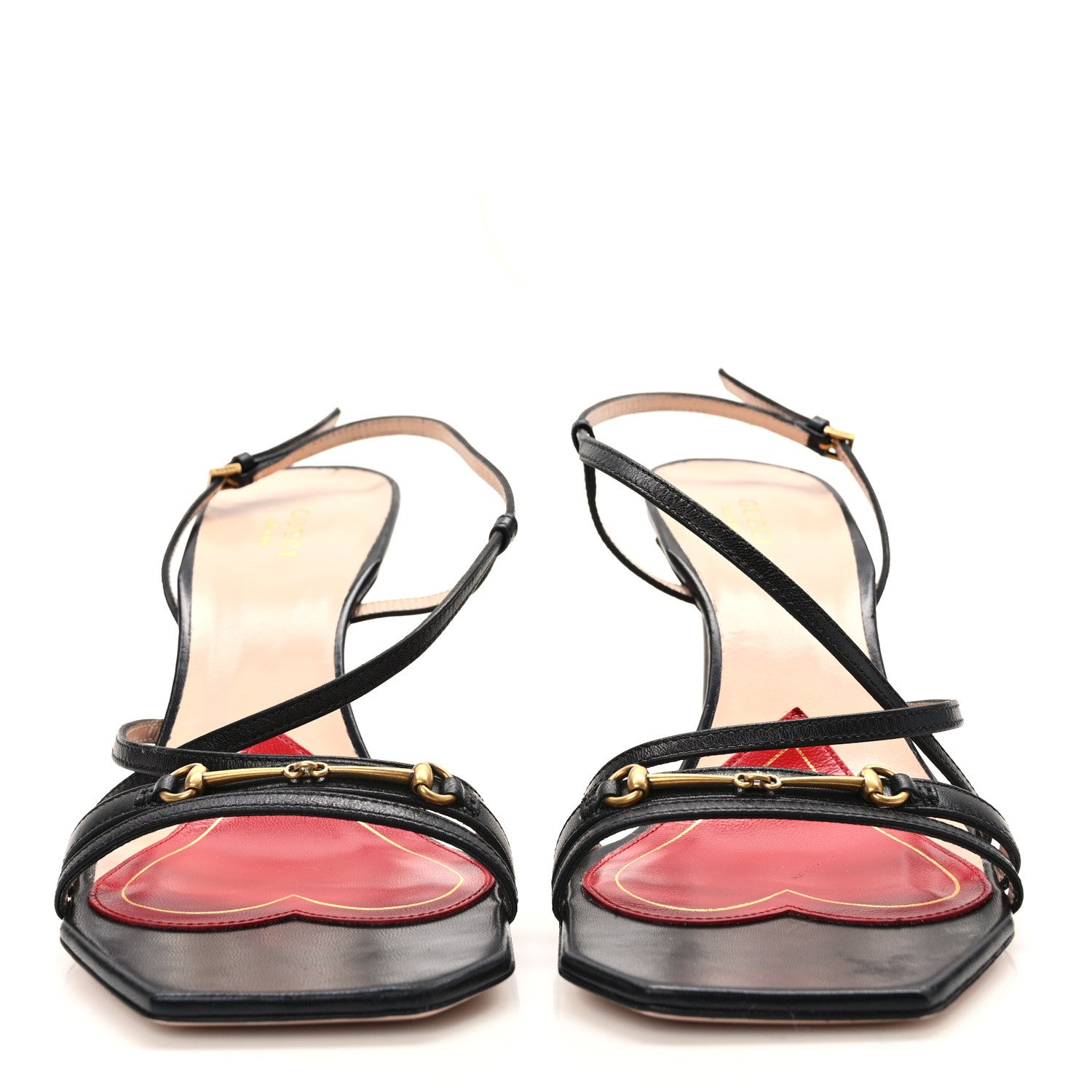 Gucci Nappa Victoria Strappy Horsebit Sandals 40 Black 2 of 7